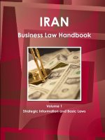 Iran Business Law Handbook Volume 1 Strategic Information and Basic Laws