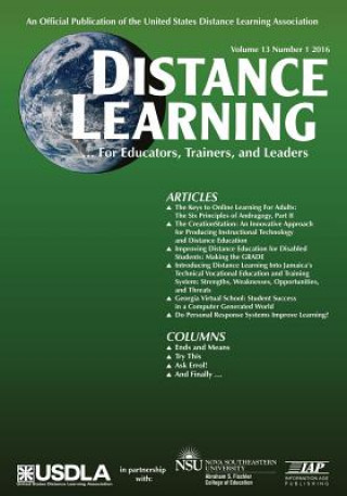 Distance Learning, Volume 13 Issue 1