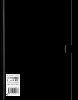 Black Large Plain & Simple 2017 Planner