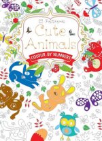 Cute Animals Postcard Book: Colour by Numbers