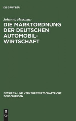 Marktordnung der deutschen Automobilwirtschaft