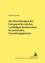 Einwirkungen Des Europarechts Auf Den Vorlaeufigen Rechtsschutz Im Nationalen Verwaltungsprozess