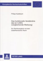 Das funktionelle Verstaendnis des  2 UWG (vergleichende Werbung)