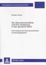 Uebernahmerichtlinie Und Ihre Umsetzung in Das Deutsche Recht