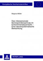 Interpersonale Korrespondenzprinzip Im Einkommensteuerrecht - Eine Steuersystematische Betrachtung