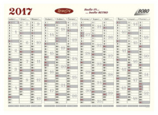 Plánovací mapa 2017 - nástěnný kalendář