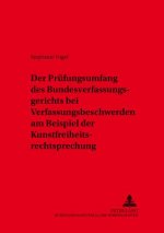 Pruefungsumfang Des Bundesverfassungsgerichts Bei Verfassungsbeschwerden Am Beispiel Der Kunstfreiheitsrechtsprechung