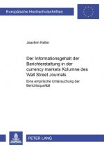 Informationsgehalt Der Berichterstattung in Der Currency Markets Kolumne Des Wall Street Journals