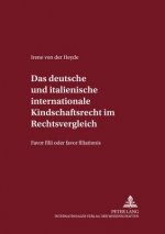 Deutsche Und Italienische Internationale Kindschaftsrecht Im Rechtsvergleich