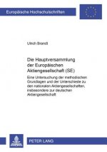 Hauptversammlung Der Europaeischen Aktiengesellschaft (Se)