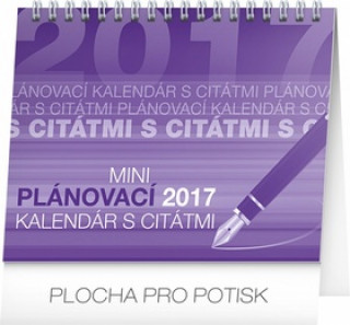 Plánovací kalendár s citátmi - stolní kalendár 2017