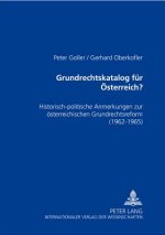Grundrechtskatalog Fuer Oesterreich?