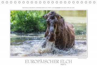 Emotionale Momente: Europäischer Elch Part II (Tischkalender 2017 DIN A5 quer)