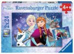 Ravensburger Kinderpuzzle - 09074 Frozen - Nordlichter - Puzzle für Kinder ab 4 Jahren, Disney Frozen Puzzle mit 2x24 Teilen