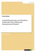 Grunderfinanzierung und oeffentliche Foerdermittel. Wie funktioniert Entrepreneurial Finance?