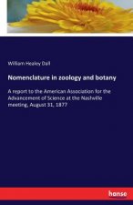 Nomenclature in zoology and botany