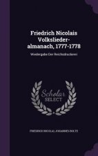 Friedrich Nicolais Volkslieder-Almanach, 1777-1778