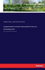 Sozialgeschichtliche Forschungen, Erganzungshefte fur Sozial und Wirtschaftsgeschichte