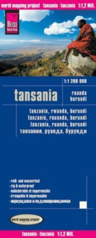 Reise Know-How Landkarte Tansania, Ruanda, Burundi (1:1.200.000). Tanzania, Rwanda, Burundi / Tanzanie, Rouanda, Burundi / Tanzania, Ruanda, Burundi