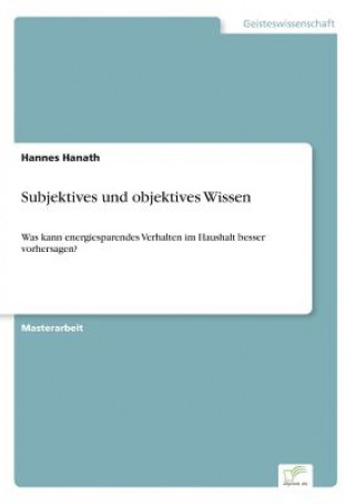 Subjektives und objektives Wissen