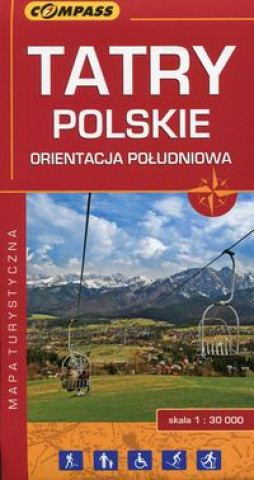 Tatry Polskie orientacja poludniowa mapa turystyczna 1:30 000