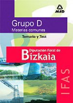 Grupo D, Diputación Foral de Bizkaia, Instituto Foral de Asistencia Social de Bizkaia. Temario común y test