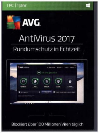 AVG AntiVirus 2017, 1 PC, 1 DVD-ROM