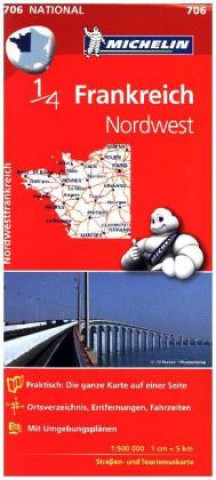 Michelin Nordwestfrankreich  1 : 500 000