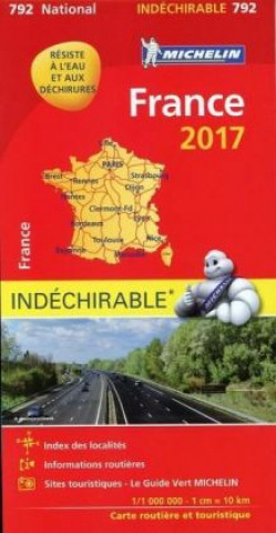 Michelin Frankreich 2017 1 : 1 000 000 (widerstandsfähig)