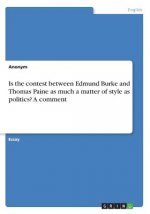 Is the contest between Edmund Burke and Thomas Paine as much a matter of style as politics? A comment