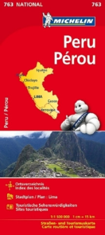 Michelin Nationalkarte Peru 1 : 1 500 000