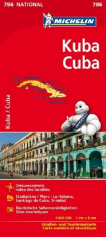 Michelin Nationalkarte Kuba / Cuba 1 : 800 000