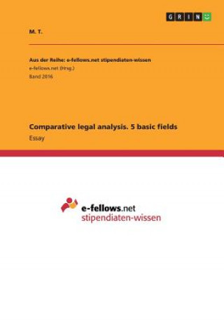 Comparative legal analysis. 5 basic fields