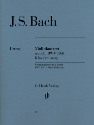 Violinkonzert a-Moll BWV 1041, Klavierauszug