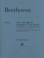 Trio C-Dur op.87 und Variationen C-Dur WoO 28, 2 Oboen und Englisch Horn, Einzelstimmen