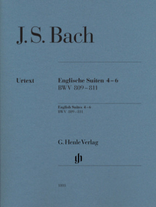Englische Suiten Nr.4-6 BWV 809-811, für Klavier