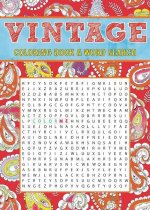 Vintage Coloring Book & Word Search