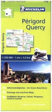 Michelin Zoomkarte Quercy, Perigord 1 : 150 000