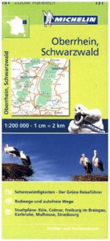 Michelin Zoomkarte Oberrhein, Schwarzwald 1 : 200 000