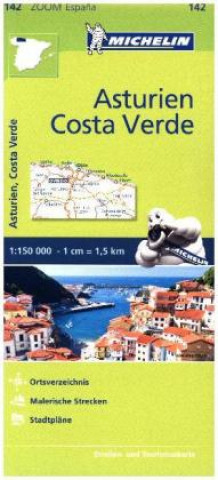 Michelin Zoomkarte Asturien, Costa Verde 1 : 150 000