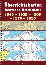 Übersichtskarten der Deutschen Reichsbahn 1948 - 1959 - 1969  - 1976 - 1990