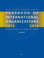 Yearbook of International Organizations 2016-2017 (6 Vols.)