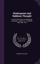 Shakespeare and Rabbinic Thought