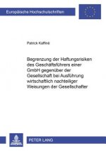 Begrenzung Der Haftungsrisiken Des Geschaeftsfuehrers Einer Gmbh Gegenueber Der Gesellschaft Bei Ausfuehrung Wirtschaftlich Nachteiliger Weisungen Der