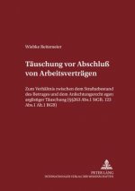 Taeuschungen VOR Abschluss Von Arbeitsvertraegen