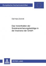 Vorenthalten Der Sozialversicherungsbeitraege in Der Insolvenz Der Gmbh