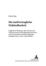 Tarifvertragliche Unkuendbarkeit