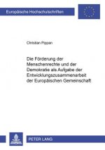 Foerderung Der Menschenrechte Und Der Demokratie ALS Aufgabe Der Entwicklungszusammenarbeit Der Europaeischen Gemeinschaft