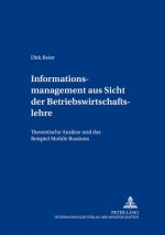 Informationsmanagement Aus Sicht Der Betriebswirtschaftslehre