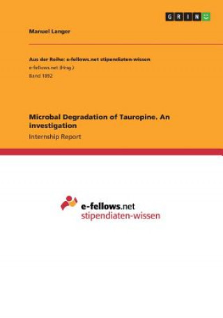 Microbal Degradation of Tauropine. An investigation